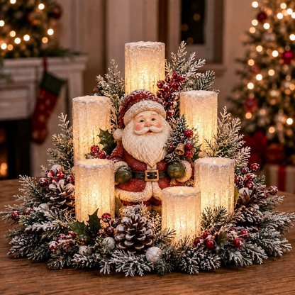 Toaimer® Christmas Lighted Centerpiece with Flameless Candle Glow