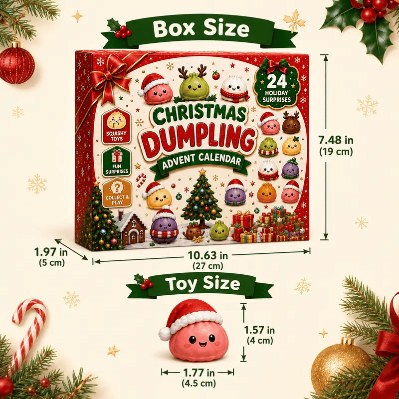 💥Last day 30% off 丨 Toaimer® 🎄2026 Christmas Mini Squishies Advent Calendar🎁