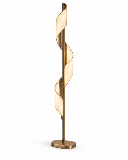 rayttrig Ribbon Veil — Curved Floor Lamp