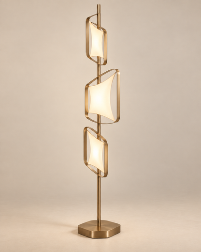 rayttrig Frame Trio — Three-Light Floor Lamp