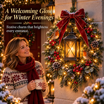 ✨Last Day 49% OFF✨A Robin REBYIPO® – Lighted Robin Christmas Wreath