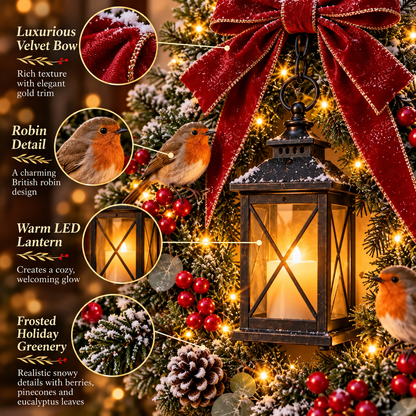 ✨Last Day 49% OFF✨A Robin REBYIPO® – Lighted Robin Christmas Wreath